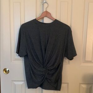 Urban outfitters urban renewal grey front knot tee shirt